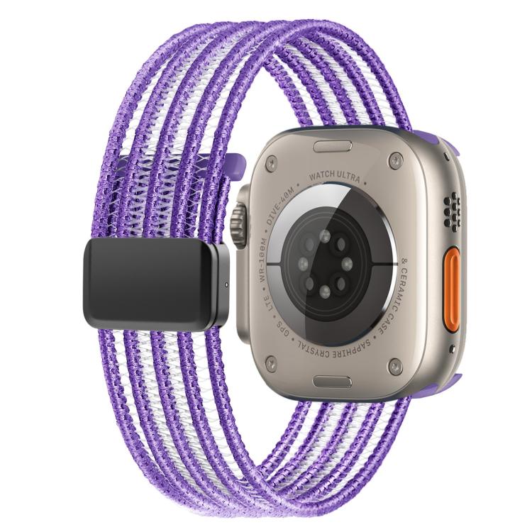 Breathable Nylon Fish Line Watch Band, For Apple Watch 46mm / 49mm / 45mm / 44mm, For Apple Watch S11 42mm / 41mm / 40mm / 38mm