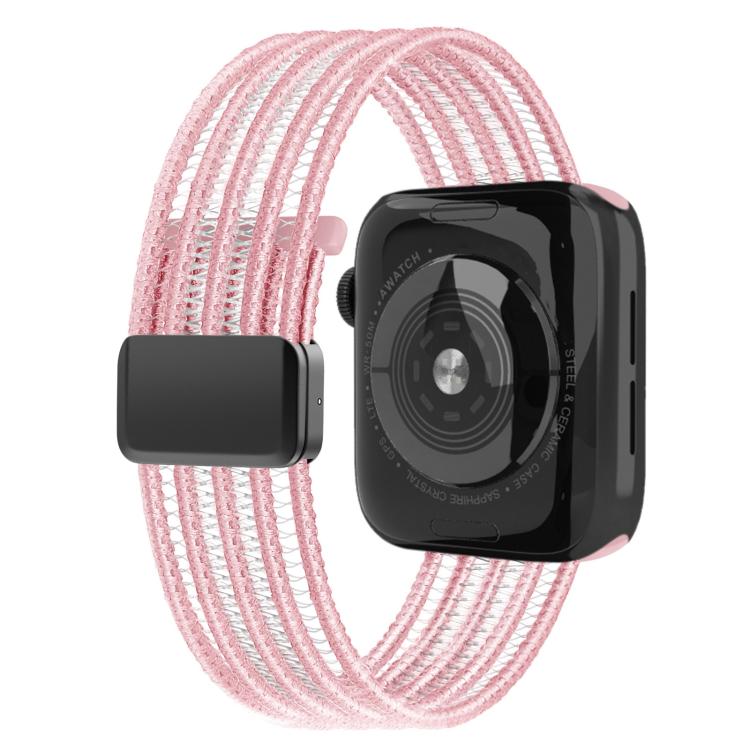 Breathable Nylon Fish Line Watch Band, For Apple Watch 46mm / 49mm / 45mm / 44mm, For Apple Watch S11 42mm / 41mm / 40mm / 38mm