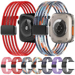 Breathable Nylon Fish Line Watch Band, For Apple Watch 46mm / 49mm / 45mm / 44mm, For Apple Watch S11 42mm / 41mm / 40mm / 38mm