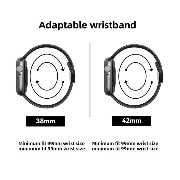 Breathable Nylon Fish Line Watch Band, For Apple Watch 46mm / 49mm / 45mm / 44mm, For Apple Watch S11 42mm / 41mm / 40mm / 38mm
