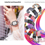 Breathable Nylon Fish Line Watch Band, For Apple Watch 46mm / 49mm / 45mm / 44mm, For Apple Watch S11 42mm / 41mm / 40mm / 38mm