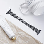 xDfind Flowing Swirls Diamond Metal Watch Band, For Apple Watch 42 / 44 / 45 / 46 / 49mm, For Apple Watch 38 / 40 / 41 / S11 42mm