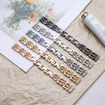 xDfind Flowing Swirls Diamond Metal Watch Band, For Apple Watch 42 / 44 / 45 / 46 / 49mm, For Apple Watch 38 / 40 / 41 / S11 42mm