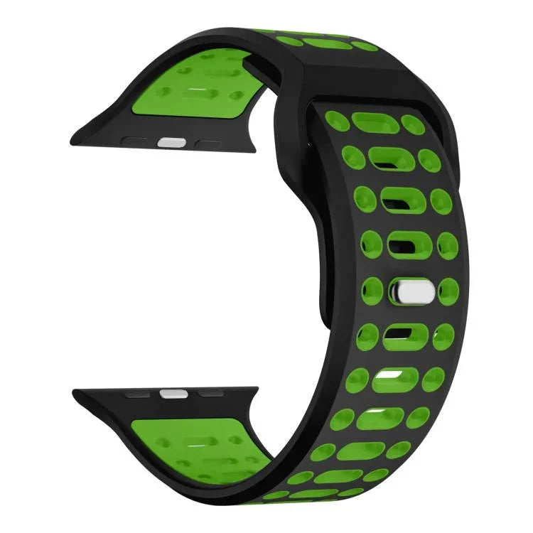 xDfind Two Color Silicone Sport Breathable Watch Band, For Apple Watch 46mm / 49mm / 45mm / 44mm
