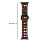 xDfind Two Color Silicone Sport Breathable Watch Band, For Apple Watch 46mm / 49mm / 45mm / 44mm