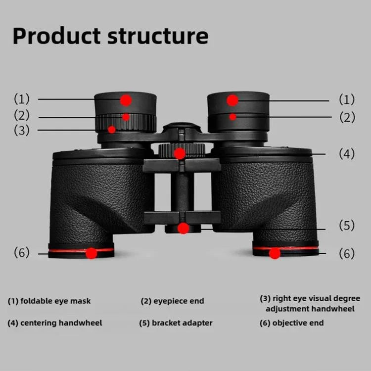SKY ROVER MS ED 6x30 Waterproof HD Porro Prism Handheld Binocular