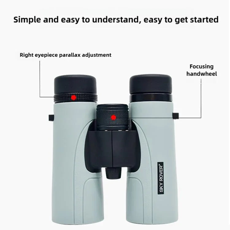 SKY ROVER Hiking Waterproof Roof Prism Handheld Binocular, 8x42, 10x42