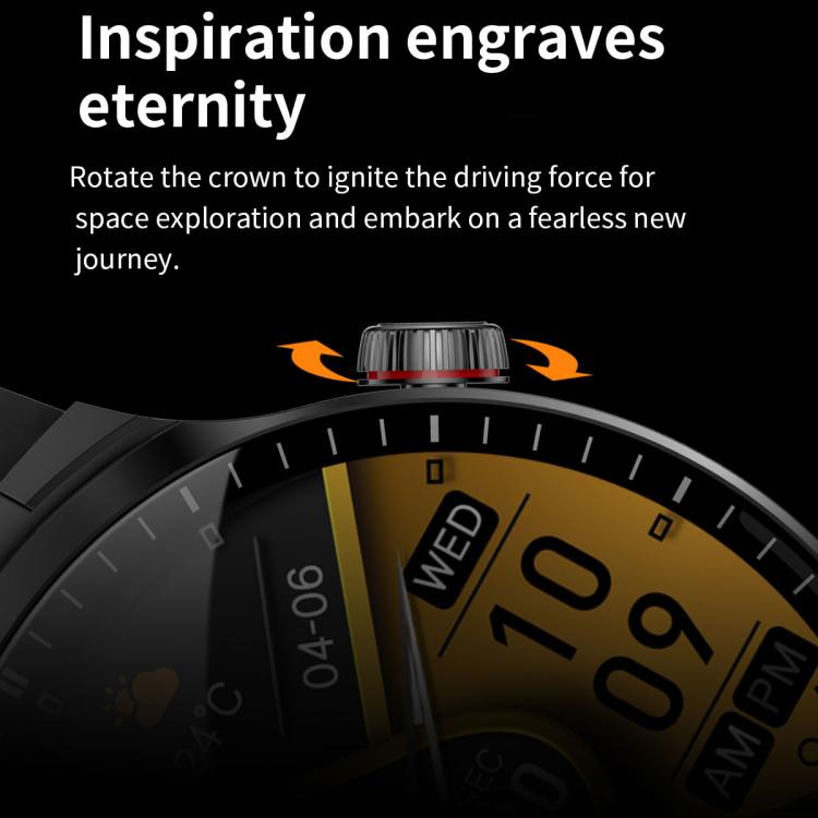 T100 1.85 inch Round Screen 2 in 1 Bluetooth Earphone IP67 Waterproof Smart Watch, Supports Blood Oxygen Monitoring