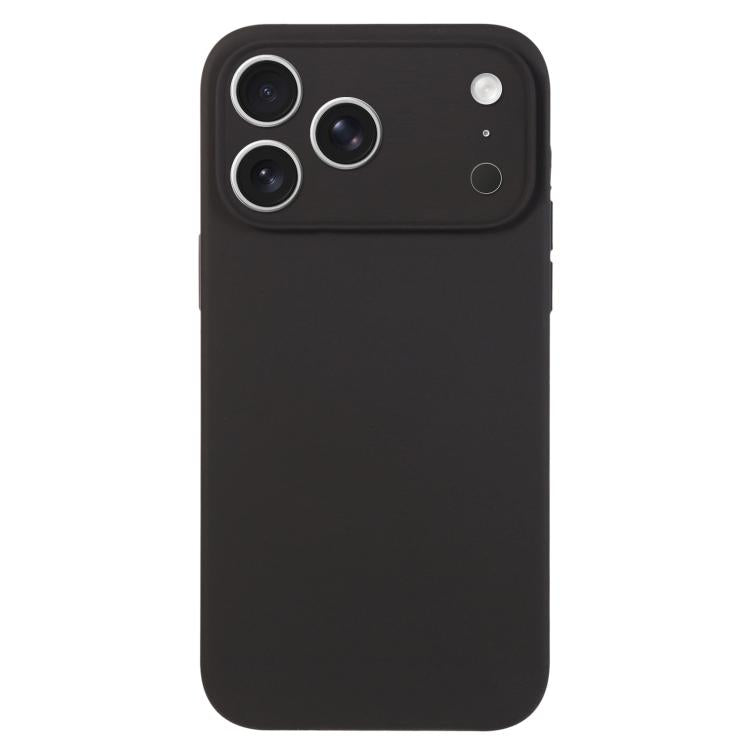 غطاء هاتف من السيليكون السائل بلون نقي مع مسام دقيقة، لهاتف iPhone 17 Pro Max