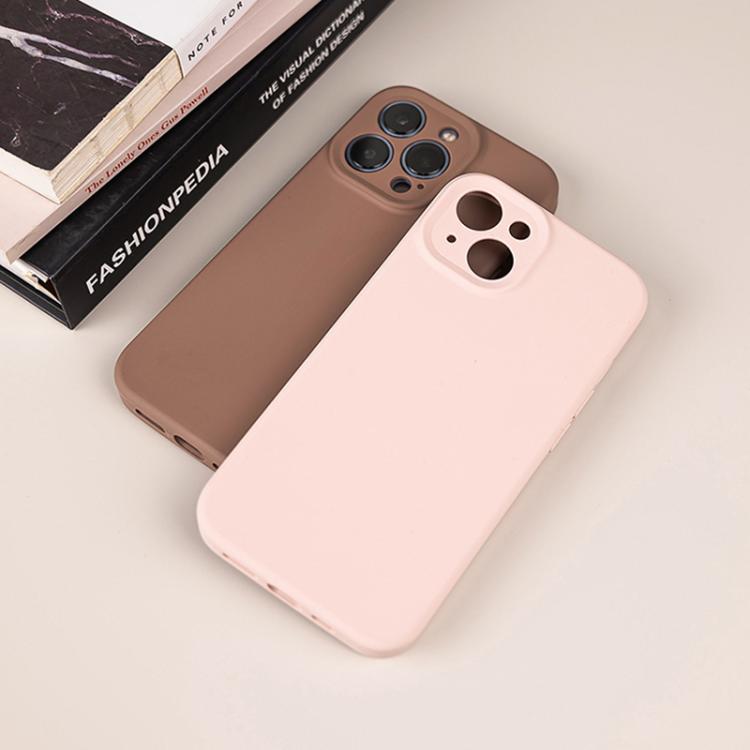 غطاء هاتف من السيليكون السائل بلون نقي مع مسام دقيقة، لهاتف iPhone 17 Pro Max