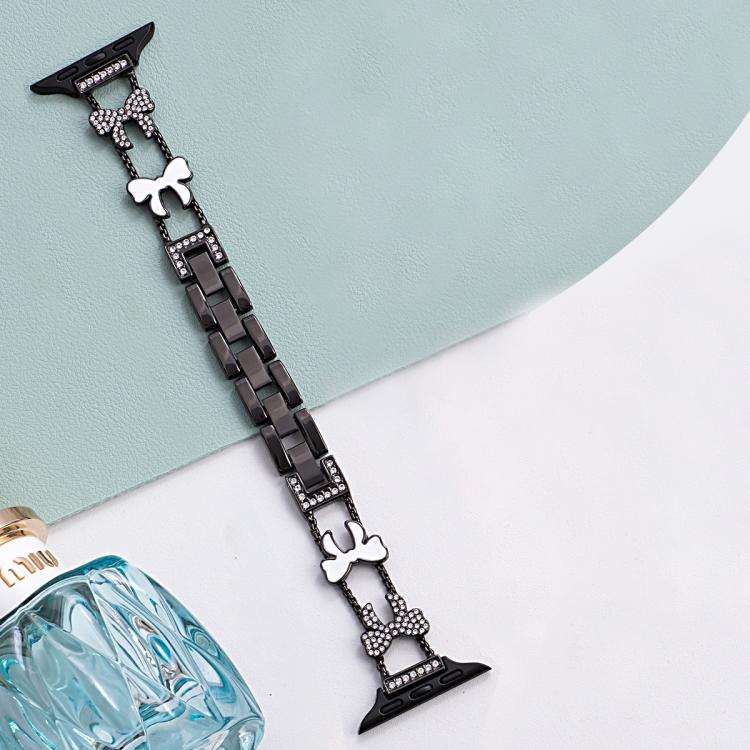 xDfind Bowknot Chain Bracelet Diamond Metal Watch Band, For Apple Watch 42 / 44 / 45 / 46 / 49mm, For Apple Watch 38 / 40 / 41 / S11 42mm