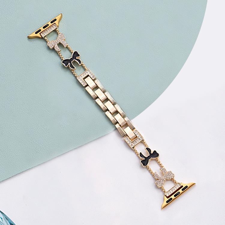 xDfind Bowknot Chain Bracelet Diamond Metal Watch Band, For Apple Watch 42 / 44 / 45 / 46 / 49mm, For Apple Watch 38 / 40 / 41 / S11 42mm