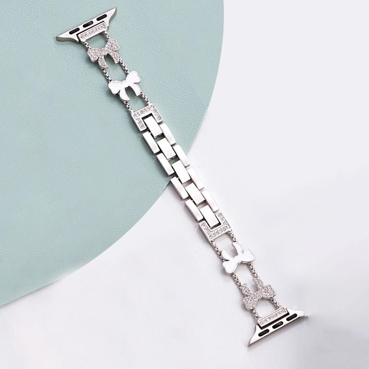 xDfind Bowknot Chain Bracelet Diamond Metal Watch Band, For Apple Watch 42 / 44 / 45 / 46 / 49mm, For Apple Watch 38 / 40 / 41 / S11 42mm
