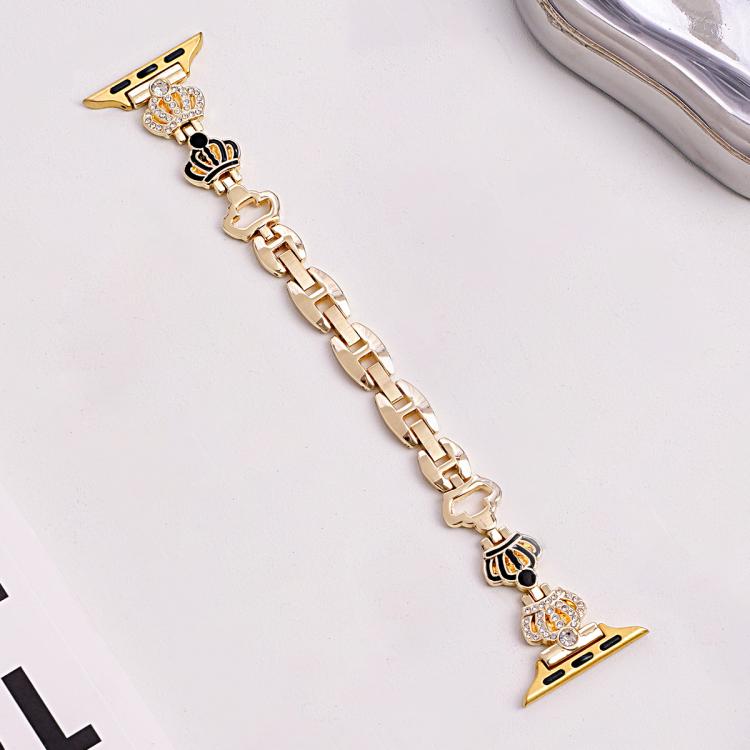 xDfind Crown Chain Bracelet Diamond Metal Watch Band, For Apple Watch 42 / 44 / 45 / 46 / 49mm, For Apple Watch 38 / 40 / 41 / S11 42mm