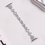 xDfind Crown Chain Bracelet Diamond Metal Watch Band, For Apple Watch 42 / 44 / 45 / 46 / 49mm, For Apple Watch 38 / 40 / 41 / S11 42mm