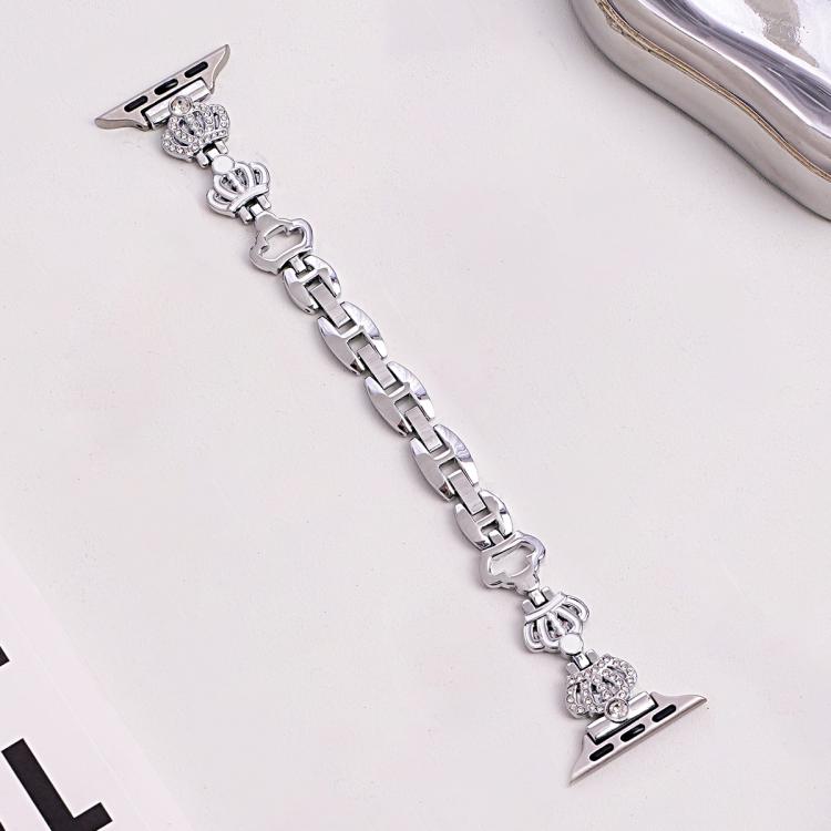 xDfind Crown Chain Bracelet Diamond Metal Watch Band, For Apple Watch 42 / 44 / 45 / 46 / 49mm, For Apple Watch 38 / 40 / 41 / S11 42mm