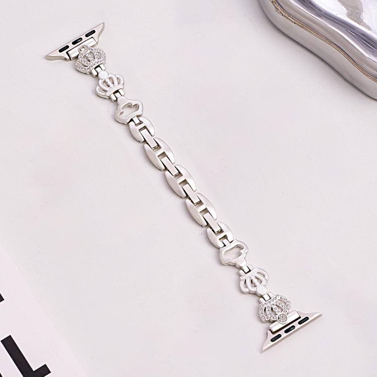 xDfind Crown Chain Bracelet Diamond Metal Watch Band, For Apple Watch 42 / 44 / 45 / 46 / 49mm, For Apple Watch 38 / 40 / 41 / S11 42mm