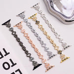 xDfind Crown Chain Bracelet Diamond Metal Watch Band, For Apple Watch 42 / 44 / 45 / 46 / 49mm, For Apple Watch 38 / 40 / 41 / S11 42mm