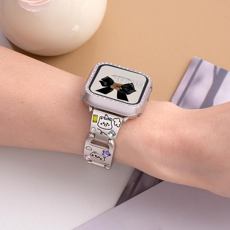 xDfind Happy Zoo Bracelet Diamond Metal Watch Band, For Apple Watch 42 / 44 / 45 / 46 / 49mm, For Apple Watch 38 / 40 / 41 / S11 42mm