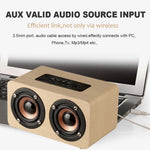 K5 Wooden Wireless Bluetooth Speaker, Support Bluetooth, AUX, TF Card, K5