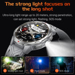 KT88 1.7 inch TFT Screen Outdoor Sports Smart Watch 3ATM Waterproof with Flashlight