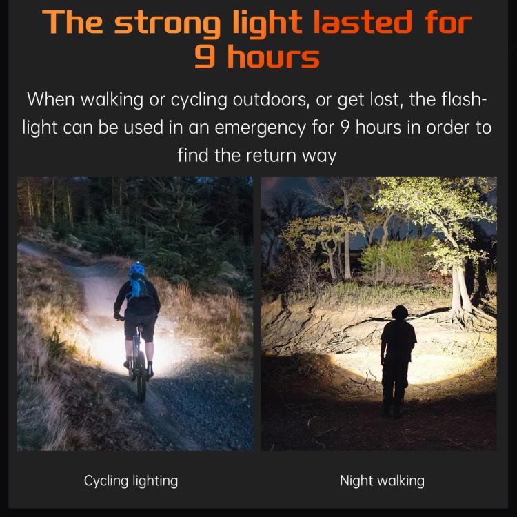 KT88 1.7 inch TFT Screen Outdoor Sports Smart Watch 3ATM Waterproof with Flashlight