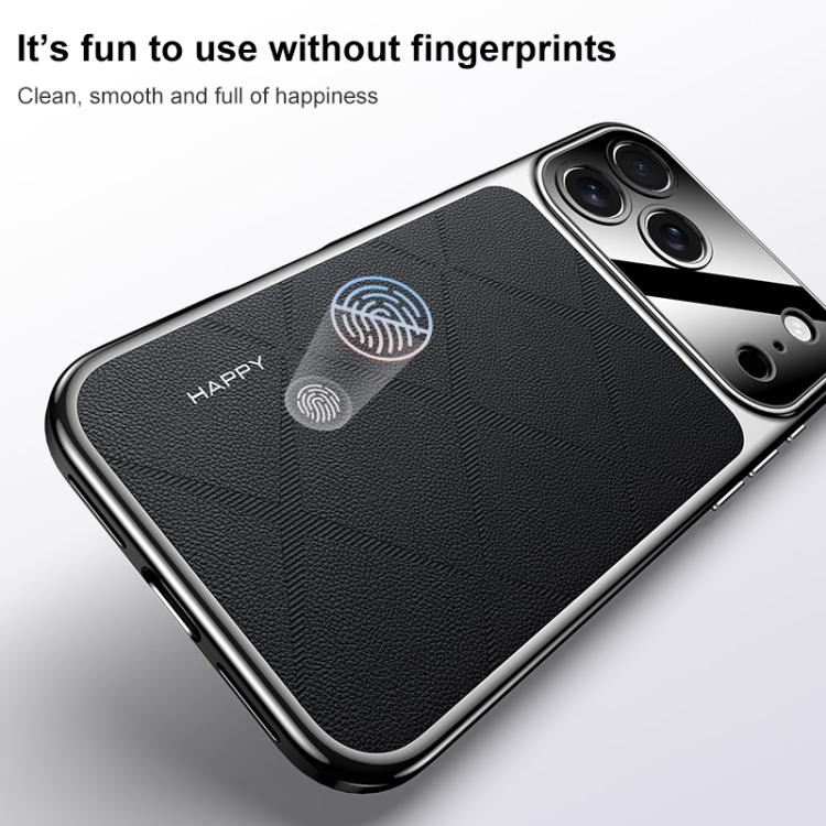 Plain Leather PC Phone Case, For iPhone 17 Pro Max, For iPhone 17 Pro, For iPhone 17, For iPhone Air