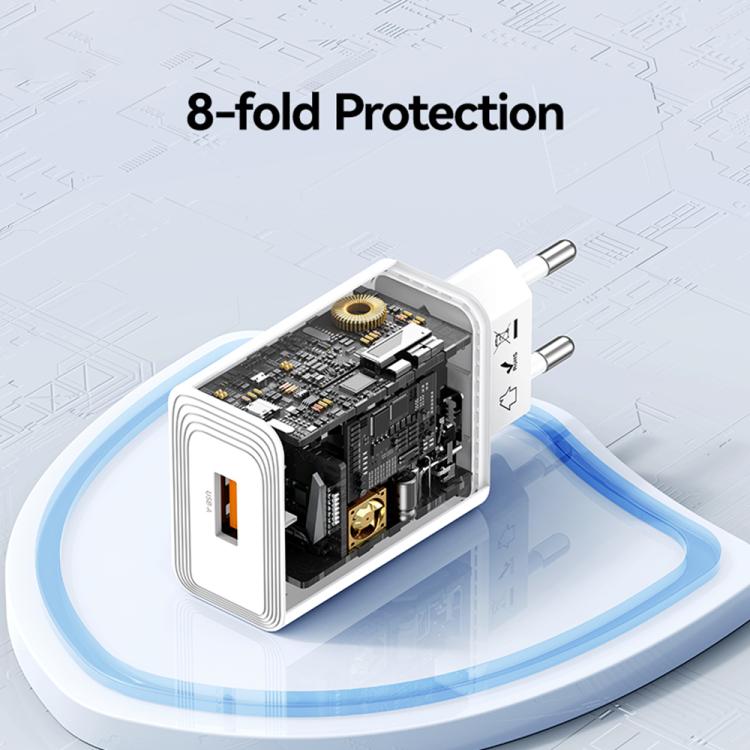 USAMS CC326 T69 10.5W 2.1A Single USB Port Charger, CC326