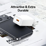 USAMS CC326 T69 10.5W 2.1A Single USB Port Charger, CC326