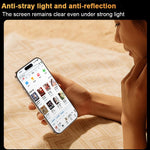Benks King Kong Corning Hot-bend Full-glue AR Anti-reflective Tempered Film Quick-install Version, For iPhone 17 Pro Max, For iPhone 17 Pro