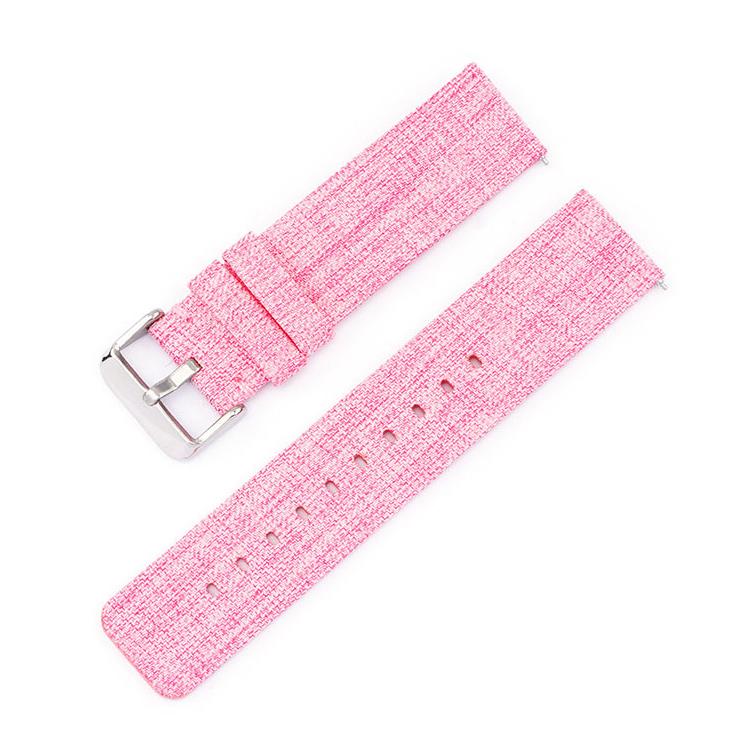 Stainless Steel Pin Buckle Nylon Woven Canvas Watch Band, 12mm, 14mm