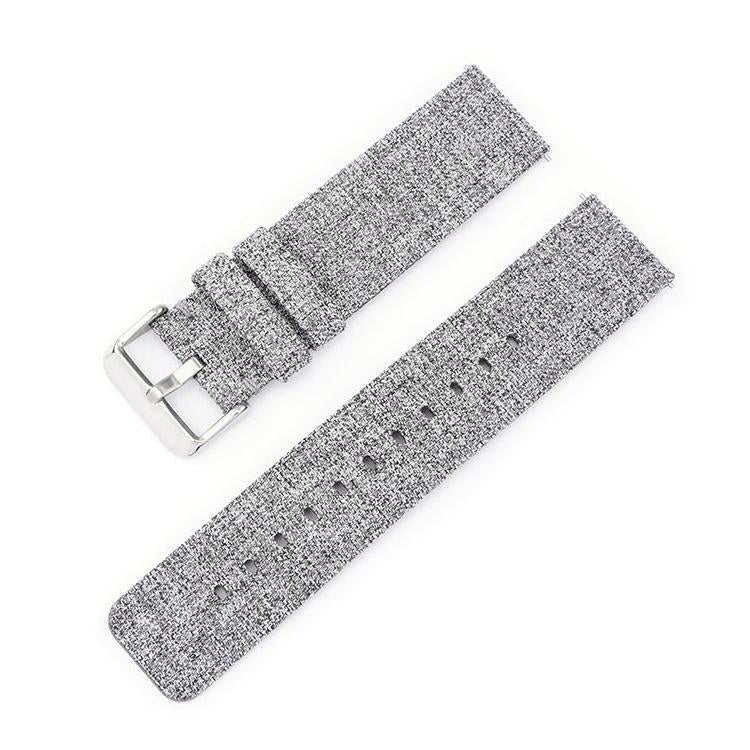 Stainless Steel Pin Buckle Nylon Woven Canvas Watch Band, 12mm, 14mm