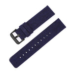 Stainless Steel Pin Buckle Nylon Woven Canvas Watch Band, 12mm, 14mm