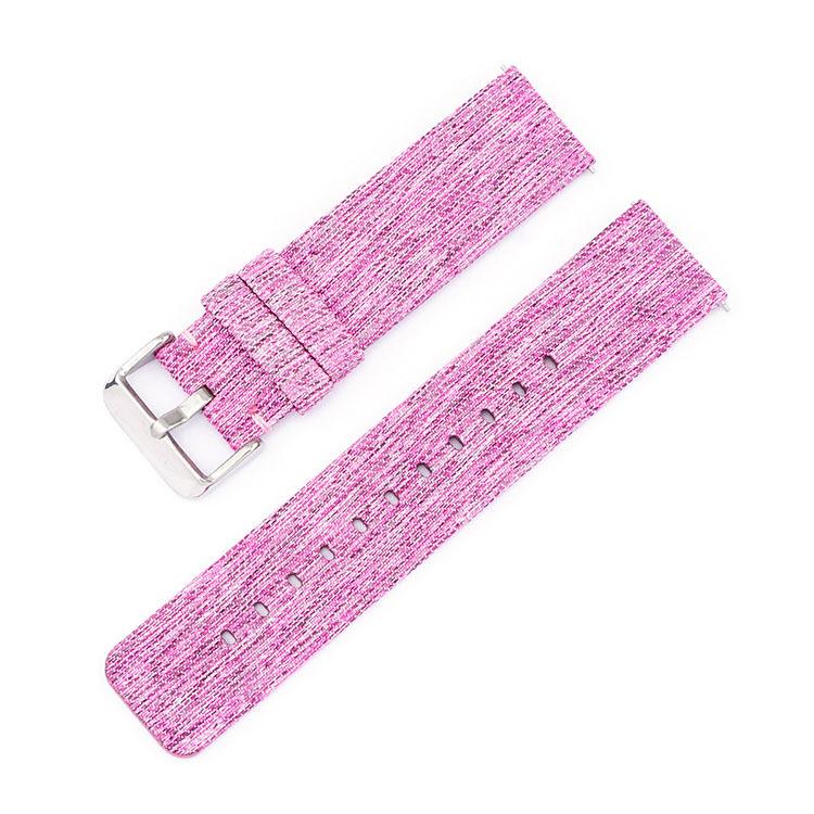 Stainless Steel Pin Buckle Nylon Woven Canvas Watch Band, 12mm, 14mm