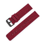 Stainless Steel Pin Buckle Nylon Woven Canvas Watch Band, 12mm, 14mm