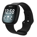 For Fitbit Versa 3 / Sense Silicone Replacement Strap Watchband, Size: L