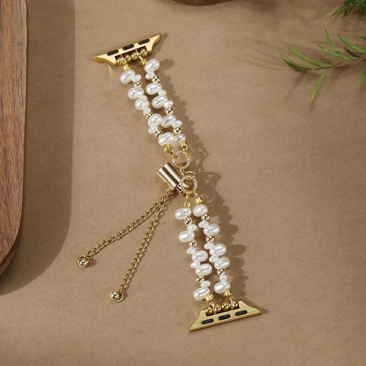 xDfind Irregular Pearls Metal Watch Band, For Apple Watch 42 / 44 / 45 / 46 / 49mm, For Apple Watch 38 / 40 / 41 / S11 42mm