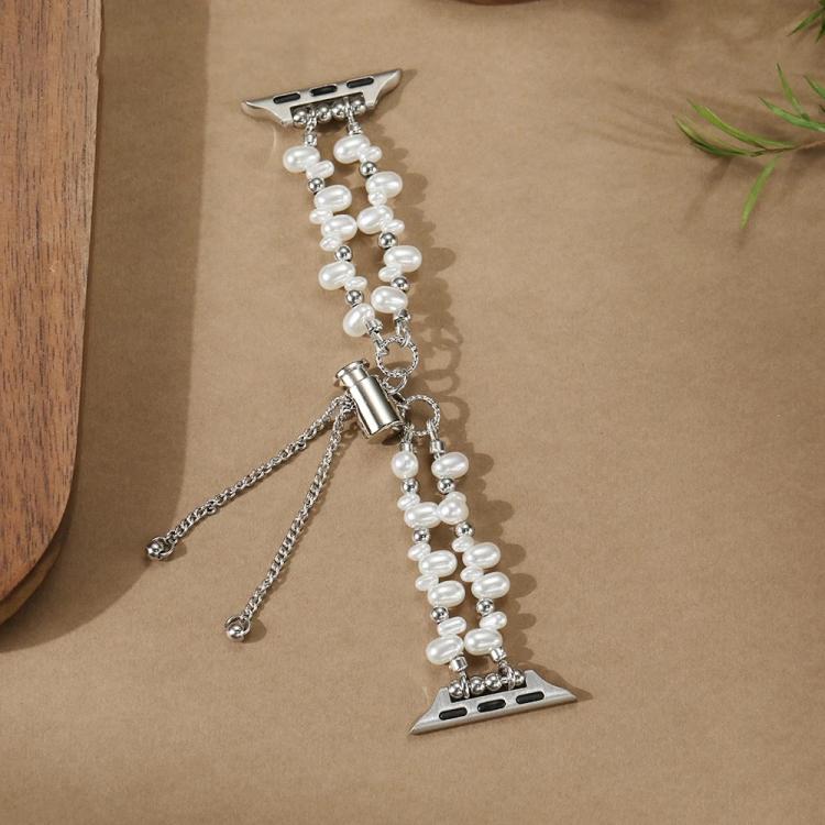 xDfind Irregular Pearls Metal Watch Band, For Apple Watch 42 / 44 / 45 / 46 / 49mm, For Apple Watch 38 / 40 / 41 / S11 42mm