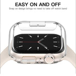 غطاء ساعة xDfind PC مجوف نصف شفاف، لسلسلة Apple Watch 3 / 2 / 1 مقاس 42مم