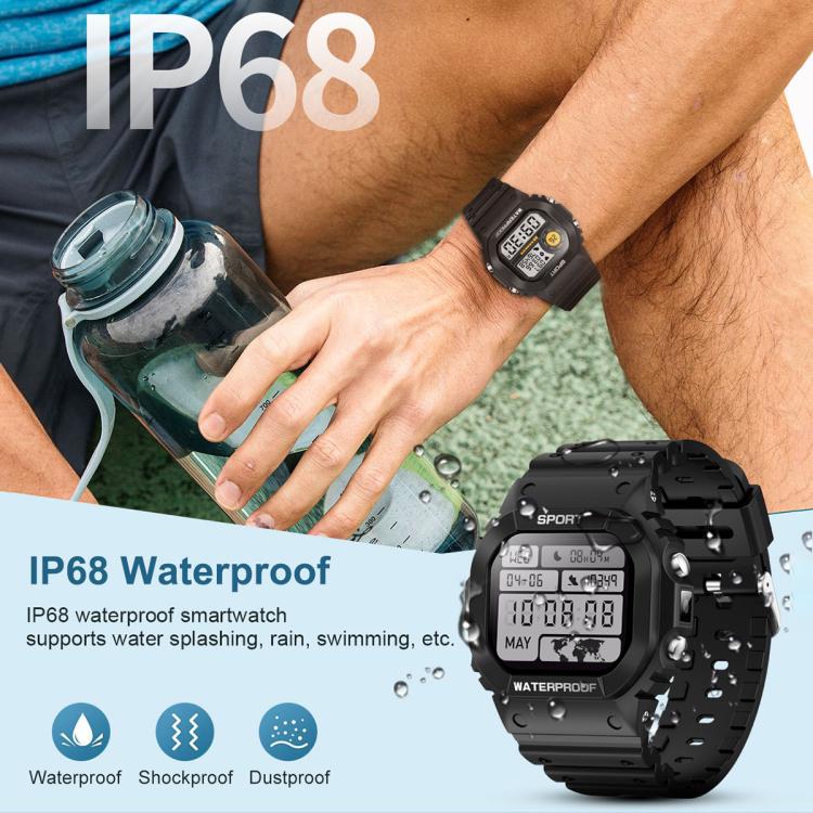 LC31 1.75 inch TFT Full Touch Screen Bluetooth Call Outdoor Sports Smart Watch with Flashlight