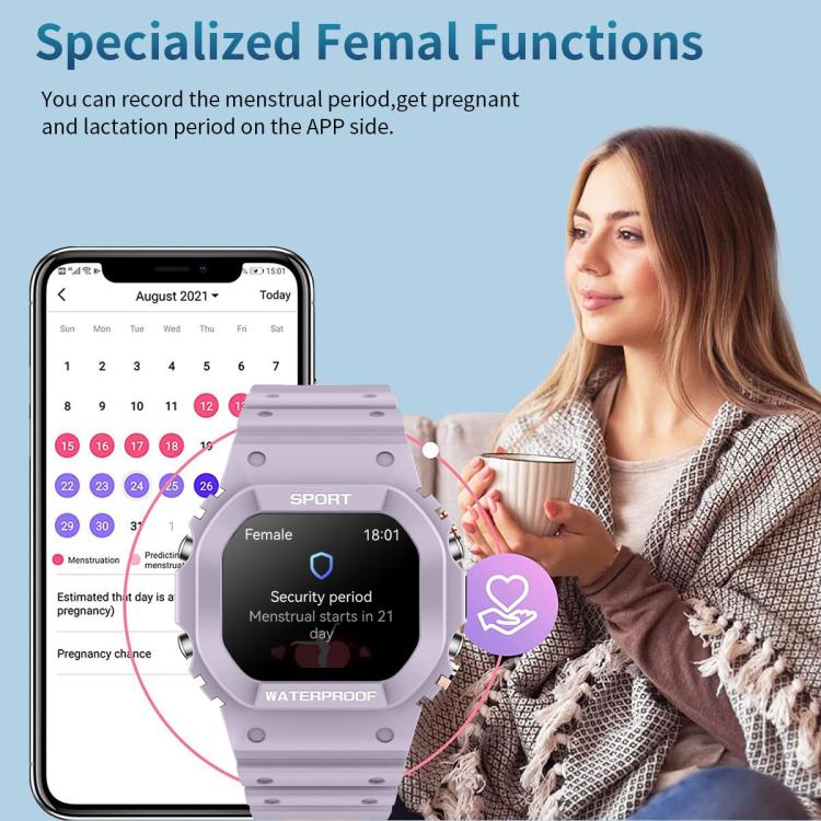 LC31 1.75 inch TFT Full Touch Screen Bluetooth Call Outdoor Sports Smart Watch with Flashlight