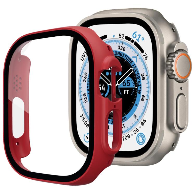 xDfind Tempered Glass Film Integrated PC Watch Cover, For Apple Watch Ultra 3 / 2 / 1 49mm, For Apple Watch Series 9 / 8 / 7 45mm, For Apple Watch Series 9 / 8 / 7 41mm, For Apple Watch Series 3 / 2 / 1 38mm