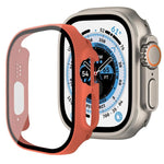 xDfind Tempered Glass Film Integrated PC Watch Cover, For Apple Watch Ultra 3 / 2 / 1 49mm, For Apple Watch Series 9 / 8 / 7 45mm, For Apple Watch Series 9 / 8 / 7 41mm, For Apple Watch Series 3 / 2 / 1 38mm