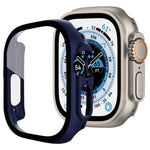 xDfind Tempered Glass Film Integrated PC Watch Cover, For Apple Watch Ultra 3 / 2 / 1 49mm, For Apple Watch Series 9 / 8 / 7 45mm, For Apple Watch Series 9 / 8 / 7 41mm, For Apple Watch Series 3 / 2 / 1 38mm