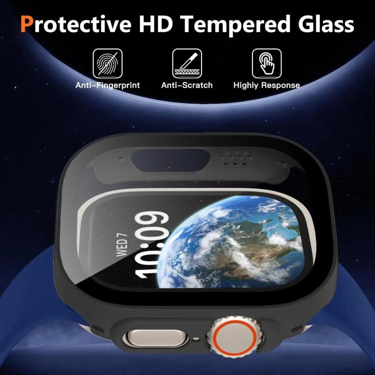 xDfind Tempered Glass Film Integrated PC Watch Cover, For Apple Watch Series 6 / 5 / 4 / SE 44mm, For Apple Watch Series 6 / 5 / 4 / SE 40mm, For Apple Watch Series 11 46mm / 10 46mm, For Apple Watch Series 11 42mm / 10 42mm