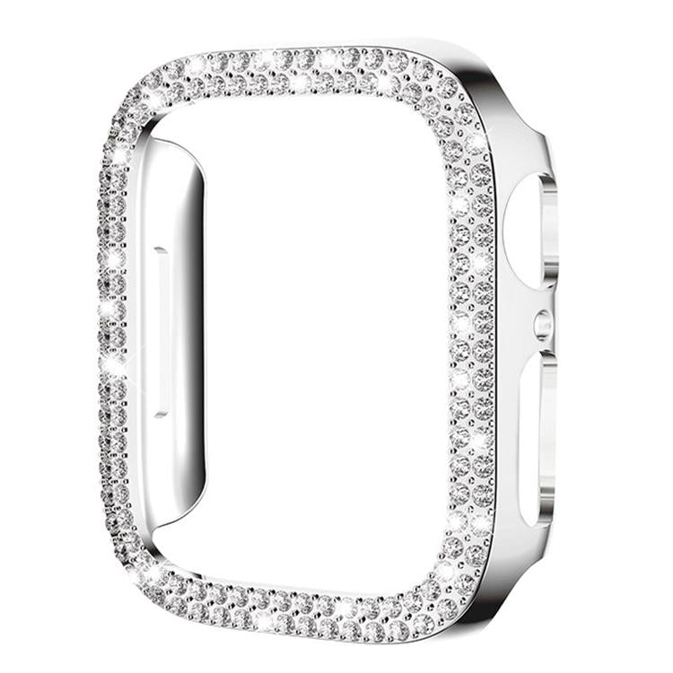 xDfind Double Row Diamond Hollow PC Watch Cover, For Apple Watch Series 6 / 5 / 4 / SE 44mm, For Apple Watch Series 6 / 5 / 4 / SE 40mm, For Apple Watch Series 11 46mm / 10 46mm, For Apple Watch Series 11 42mm / 10 42mm                                 ...