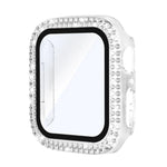 xDfind Double Row Diamond Tempered Glass Film Integrated PC Watch Cover, For Apple Watch Series 6 / 5 / 4 / SE 44mm, For Apple Watch Series 6 / 5 / 4 / SE 40mm, For Apple Watch Series 11 46mm / 10 46mm, For Apple Watch Series 11 42mm / 10 42mm         ...