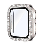 xDfind Double Row Diamond Tempered Glass Film Integrated PC Watch Cover, For Apple Watch Series 6 / 5 / 4 / SE 44mm, For Apple Watch Series 6 / 5 / 4 / SE 40mm, For Apple Watch Series 11 46mm / 10 46mm, For Apple Watch Series 11 42mm / 10 42mm         ...