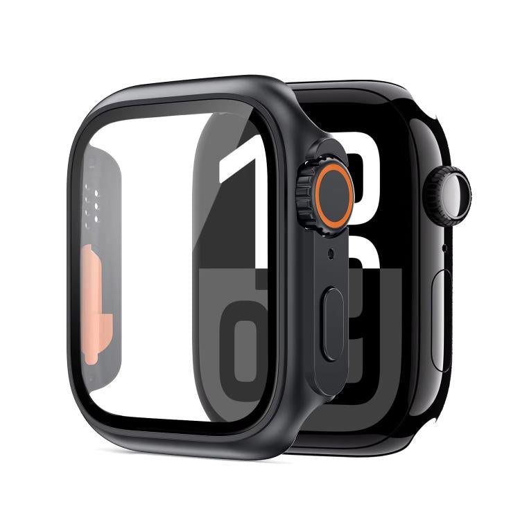 xDfind Change to Ultra 49mm Tempered Glass Film Integrated PC Watch Cover, For Apple Watch Series 6 / 5 / 4 / SE 44mm, For Apple Watch Series 6 / 5 / 4 / SE 40mm, For Apple Watch Series 9 / 8 / 7 45mm, For Apple Watch Series 9 / 8 / 7 41mm