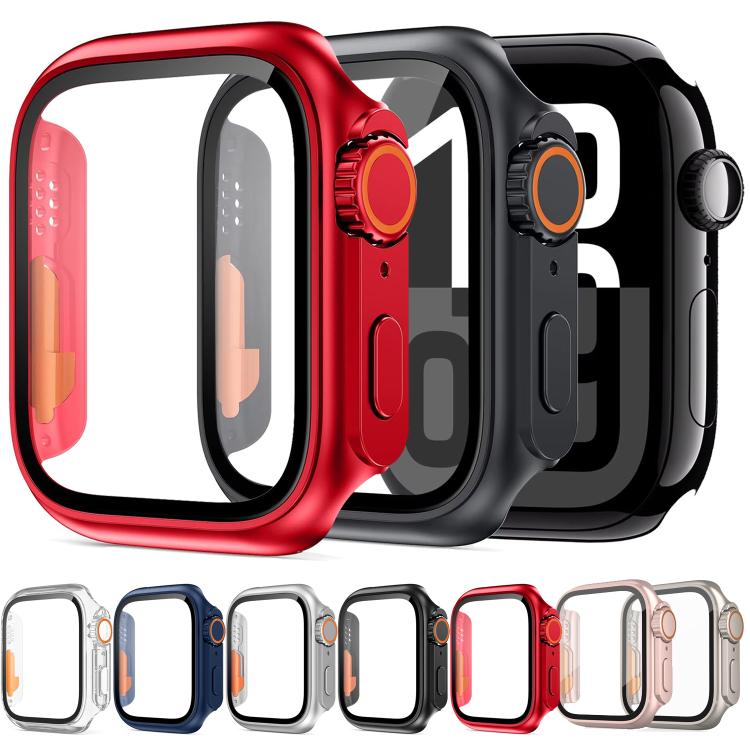 غطاء ساعة xDfind مدمج مع فيلم زجاج مقسّى مقاس Ultra 49مم، لسلسلة Apple Watch 6 / 5 / 4 / SE مقاس 44مم، لسلسلة Apple Watch 6 / 5 / 4 / SE مقاس 40مم، لسلسلة Apple Watch 9 / 8 / 7 مقاس 45مم، لسلسلة Apple Watch 9 / 8 / 7 مقاس 41مم